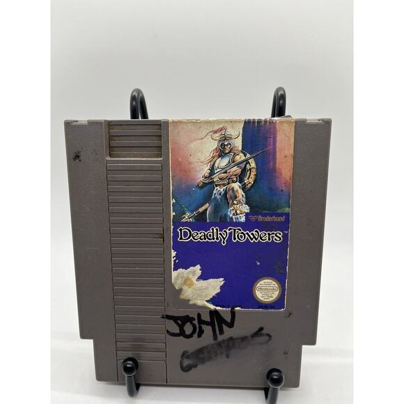 Deadly Towers -- NES Nintendo Original Classic Authentic RPG Game Working Tested - Picture 1 of 5